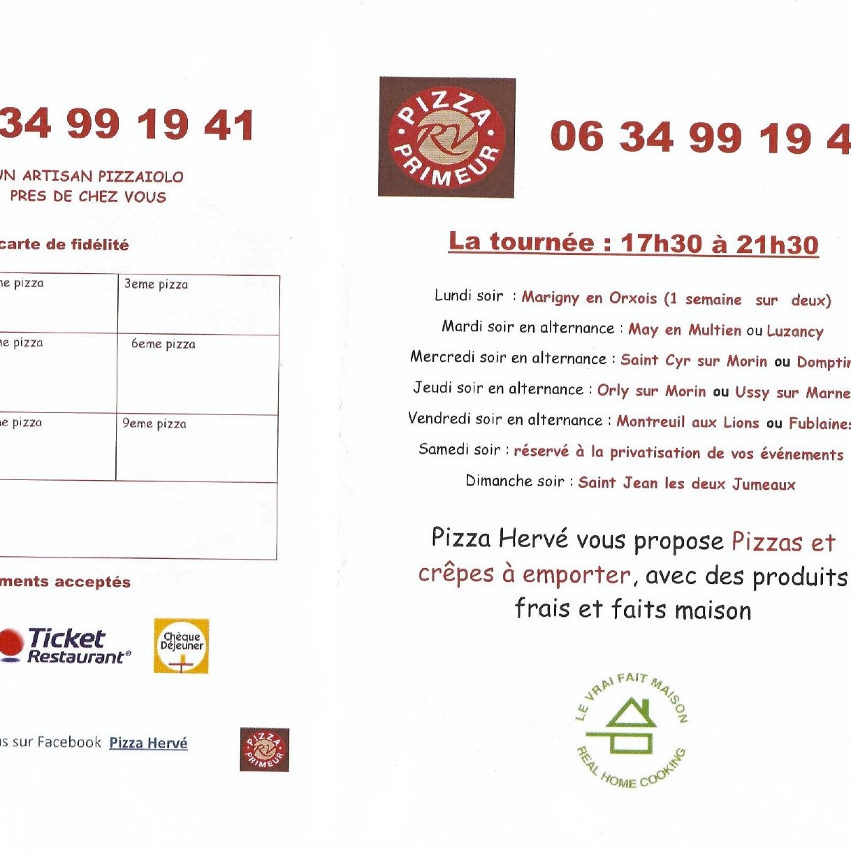 Pizza Hervé - Montreuil aux Lions
