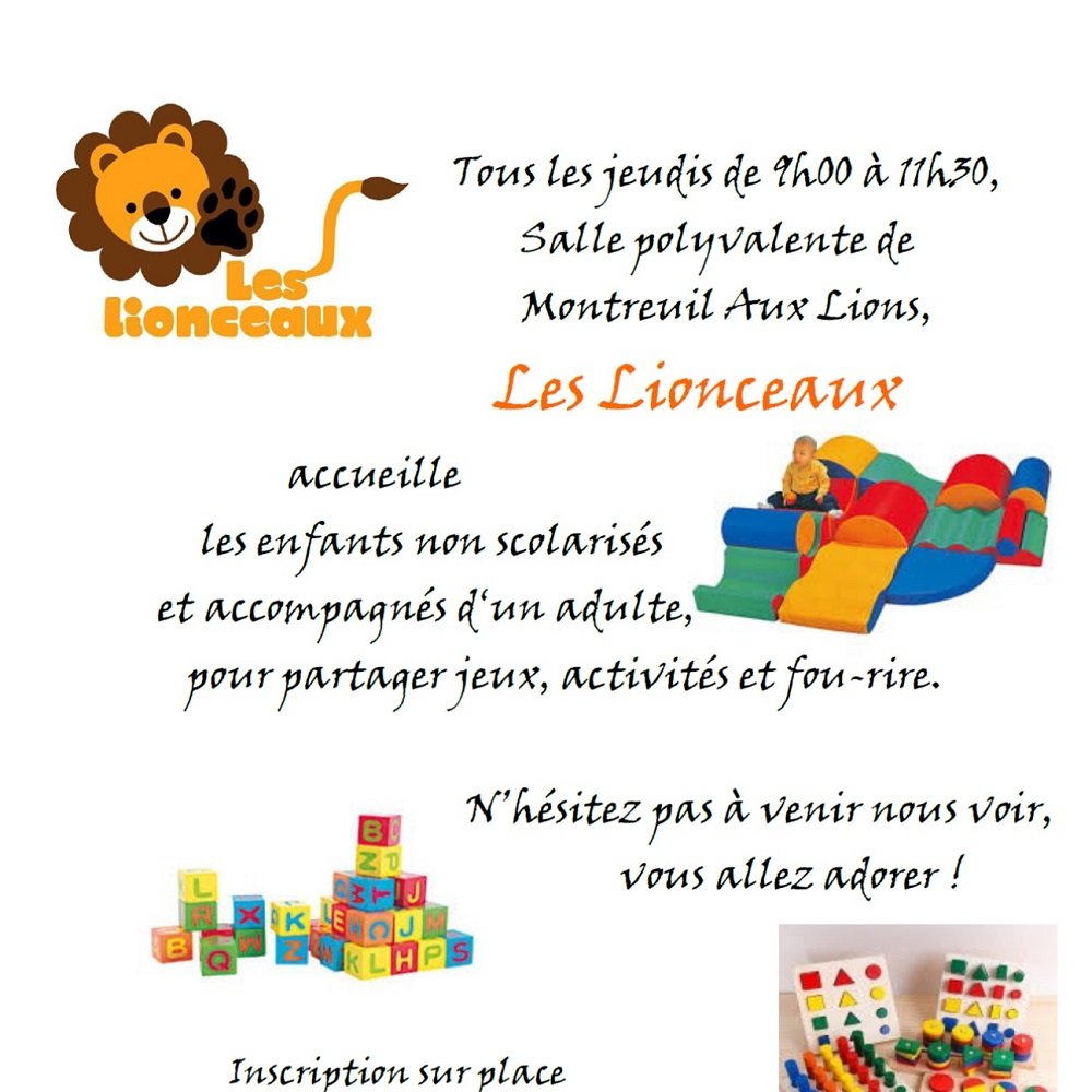 Les Lionceaux - Montreuil aux Lions - affiche Les Lionceaux - Montreuil aux Lions - affiche